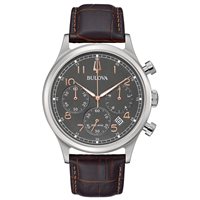 Reloj Bulova Hombre Crono High Precision in Acero 96B356 - 96B356